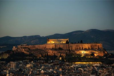 Athens in a tour at night